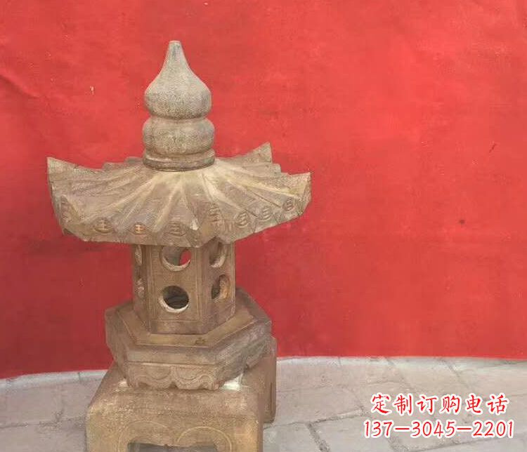 内蒙古景观仿古石灯雕塑
