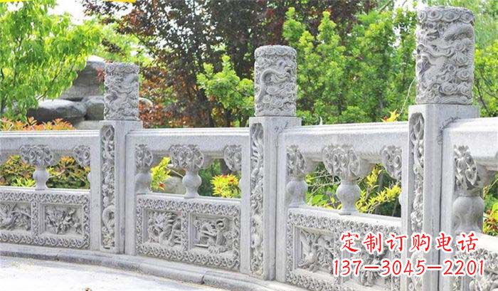 内蒙古公园仿古石栏板雕塑
