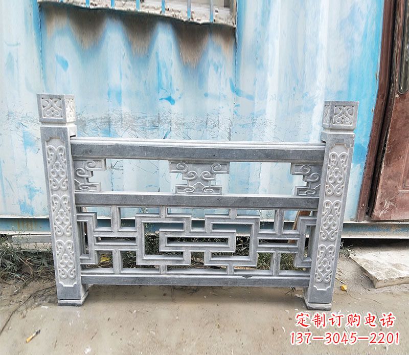 内蒙古艺术精美的公园仿古石栏板雕刻