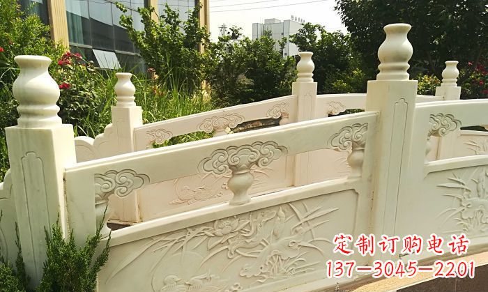内蒙古精美汉白玉石拱桥雕塑