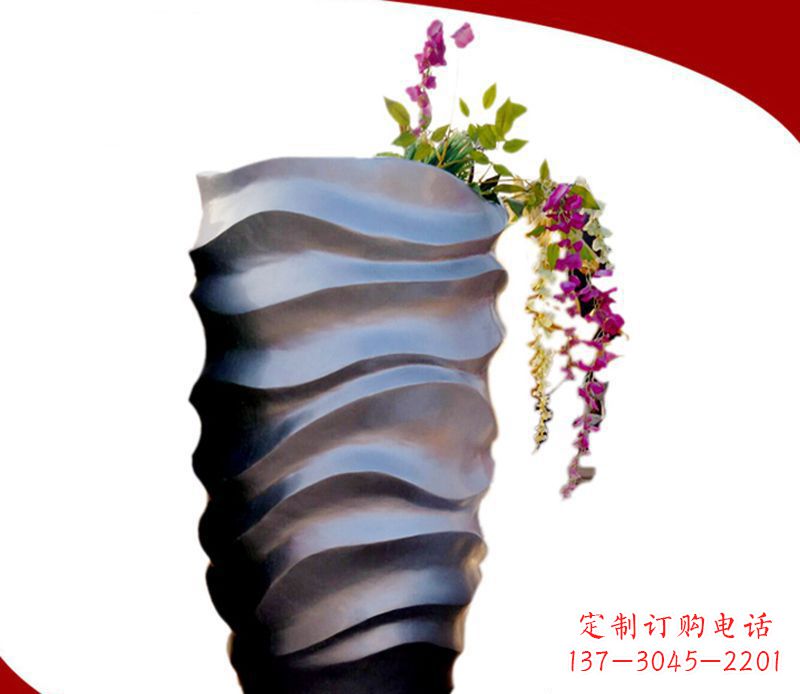 内蒙古领雕塑花盆景观雕塑