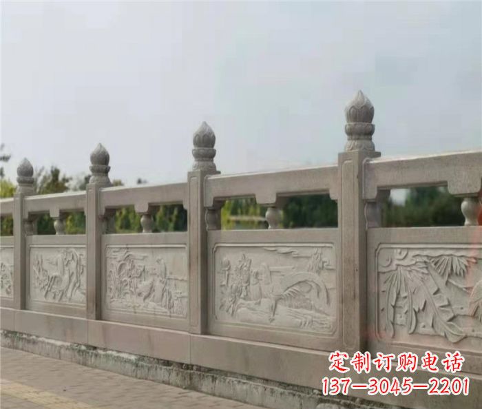 内蒙古泰山大理石浮雕栏板雕塑