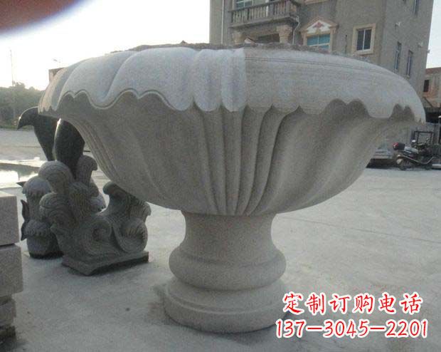 内蒙古高端大理石花盆雕塑