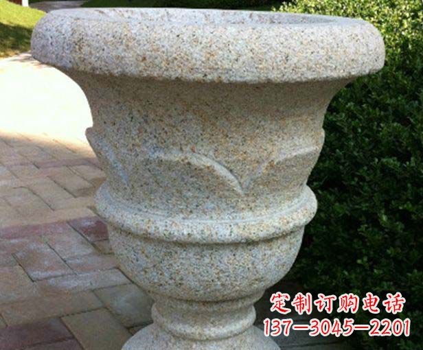 内蒙古大理石花盆石雕,为您的景观添色彩