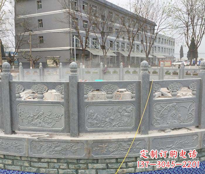 内蒙古公园景观大理石栏板雕塑