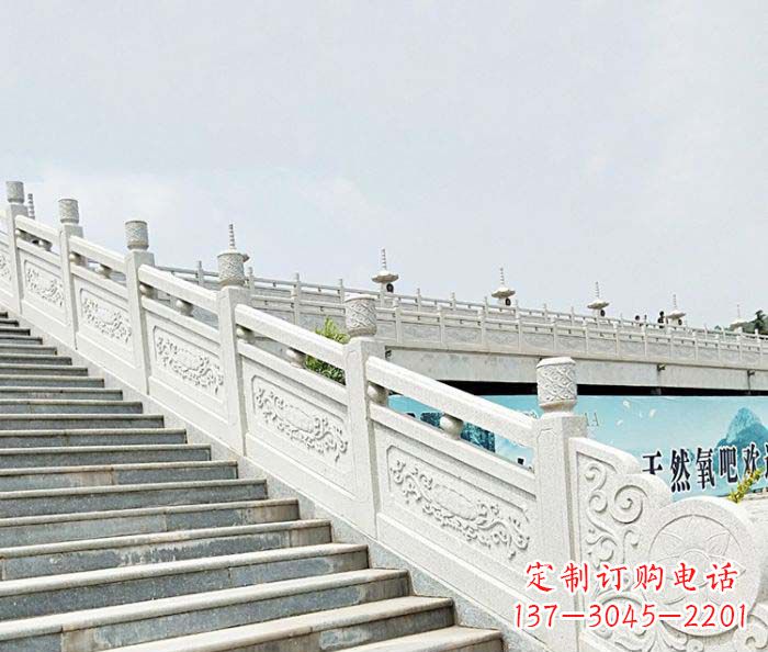 内蒙古精美绝伦的汉白玉石栏板雕塑