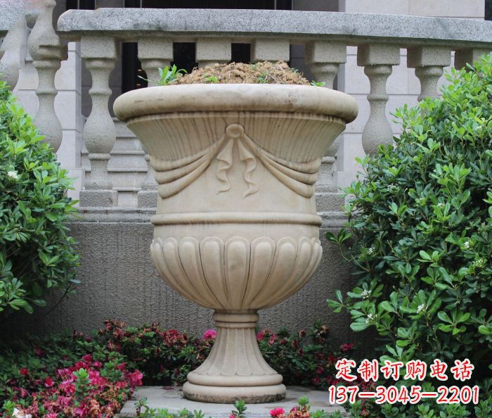 内蒙古欧式风格花盆雕塑