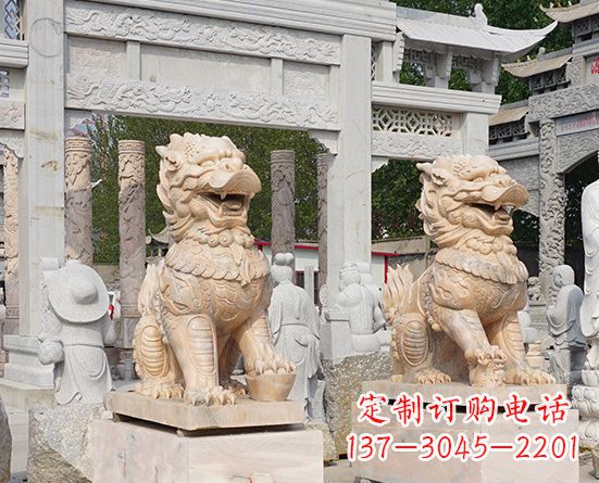 内蒙古古典神麒麟石雕,传承古老文化
