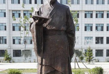 内蒙古传承古代珍贵文化—祖冲之铜雕塑