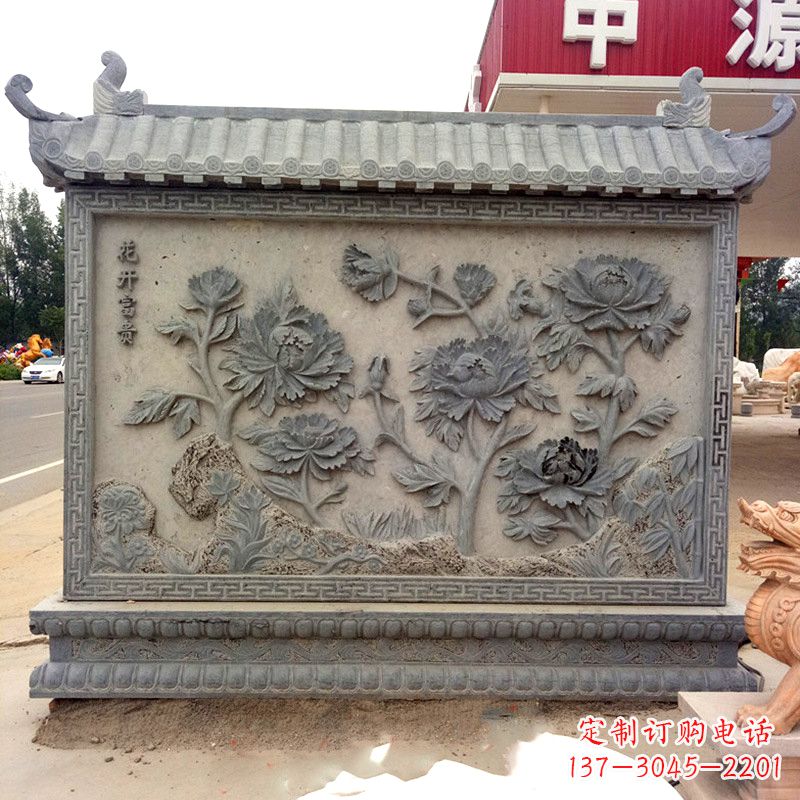 内蒙古精致影壁雕塑,贵宾大门落成仪式与祥和气息并存