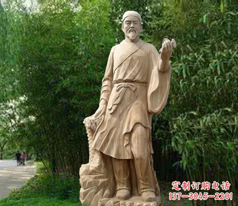 内蒙古精美雕塑——李时珍大理石雕塑