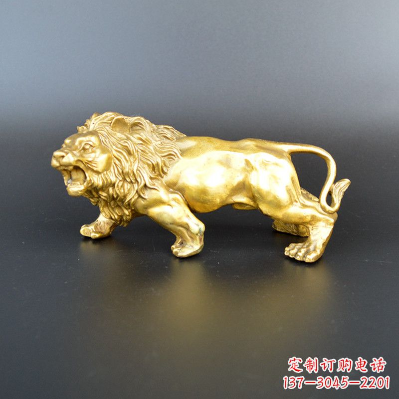 内蒙古鎏金西洋狮子雕塑