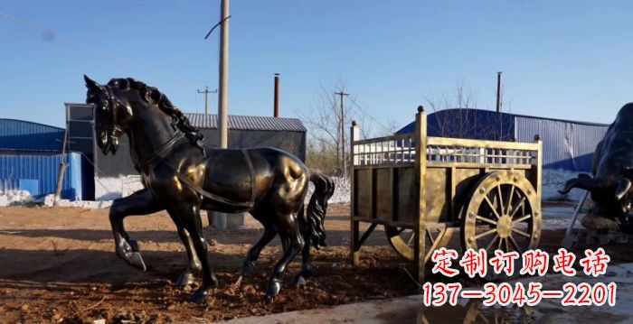 内蒙古华丽复古，名车贵族，精美马车雕塑