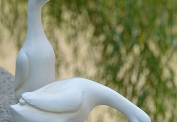 内蒙古高端花园水池鸭子雕塑