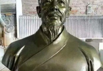 内蒙古李时珍头像铜雕，为纪念传奇祖国医学家
