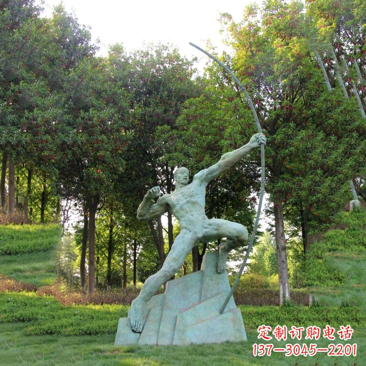 内蒙古神话传说人物后羿雕塑,助您构建完美园林