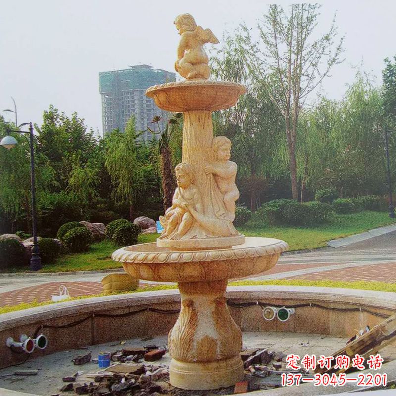 内蒙古石雕喷泉龙头——美观优雅的水景定制