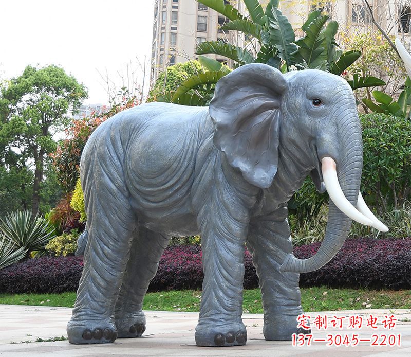 内蒙古石雕小区动物大象