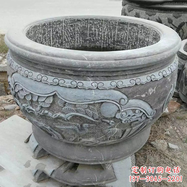 内蒙古石刻园林鱼缸