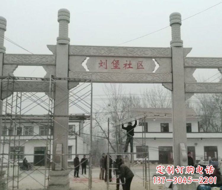内蒙古石牌坊道路石雕