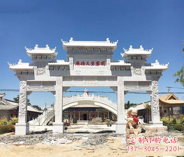 内蒙古石牌坊的雕刻