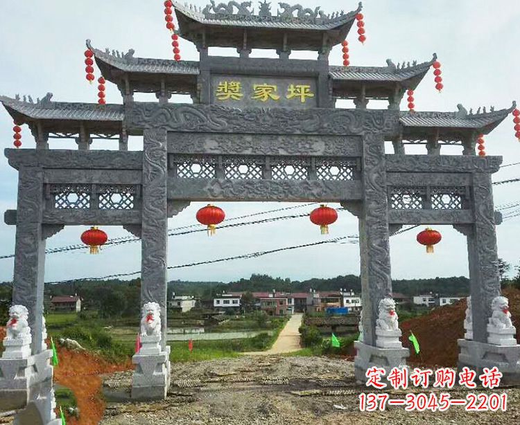 内蒙古石牌坊石雕