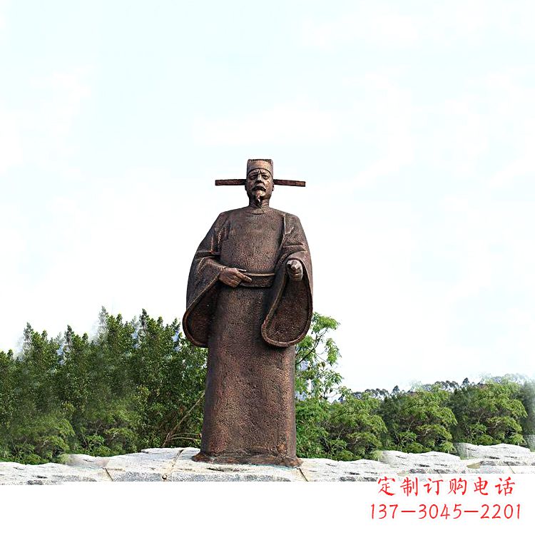 内蒙古世界法医学鼻祖纯铜宋慈公园景区终归历史名人雕像