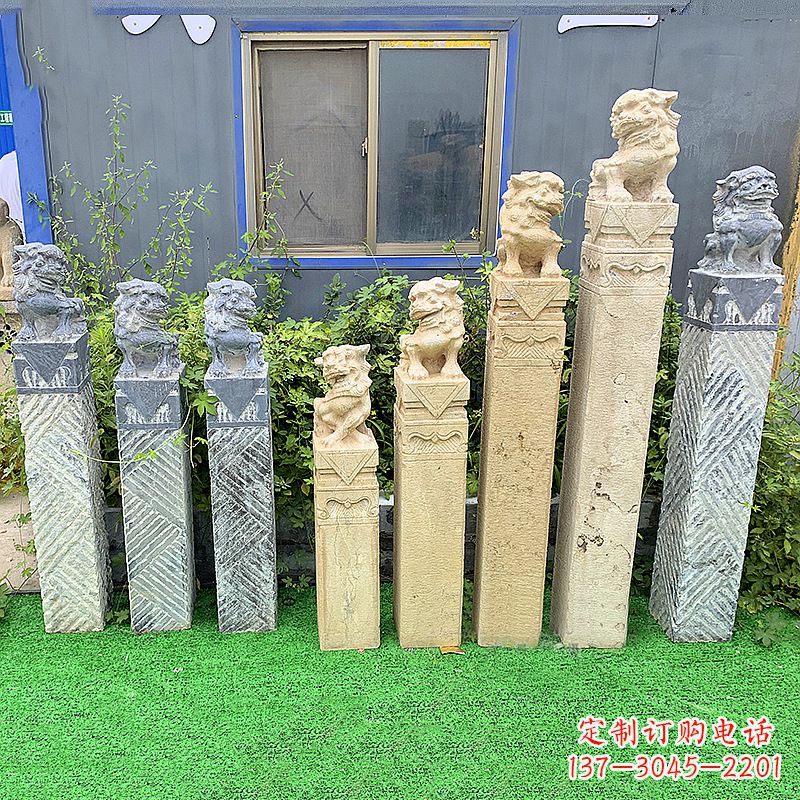 内蒙古拴马桩狮子