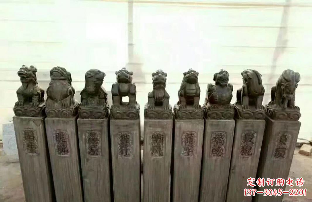 内蒙古栓马桩石雕