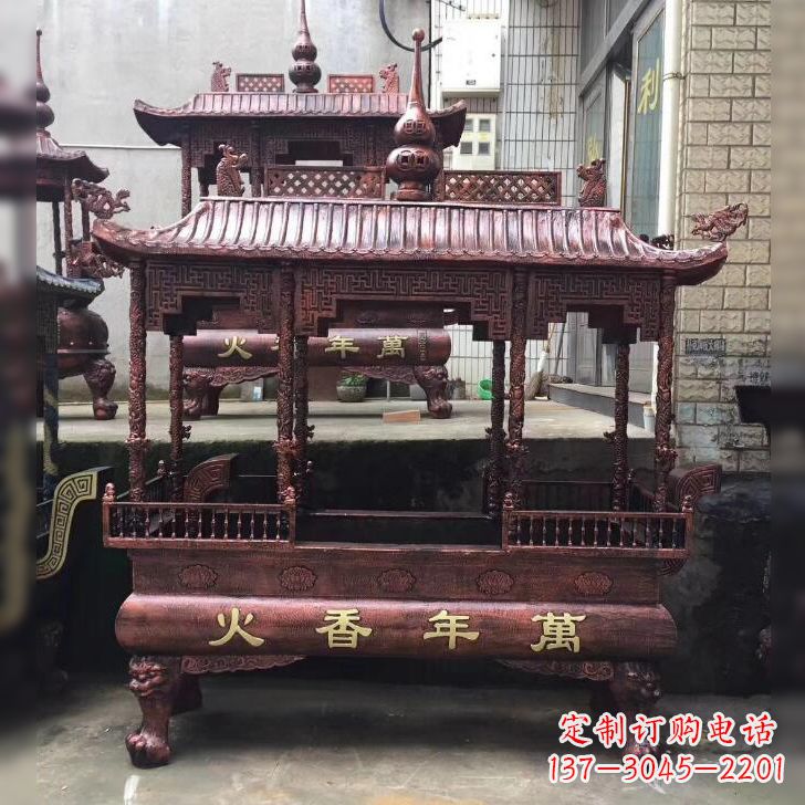 内蒙古寺庙香火香炉雕塑
