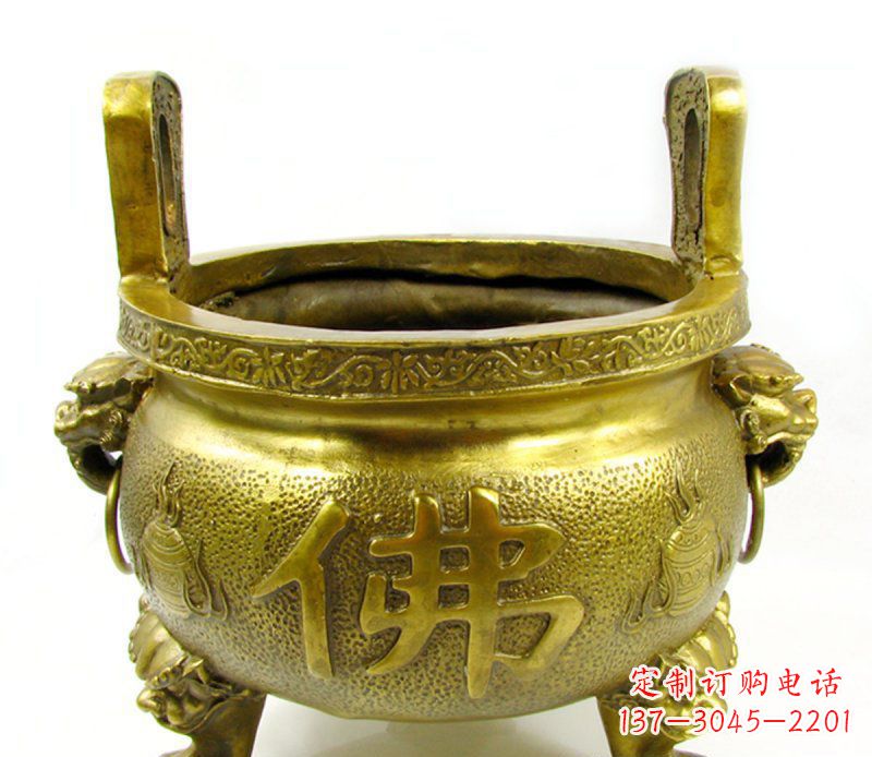 内蒙古寺庙香炉铜雕 (6)