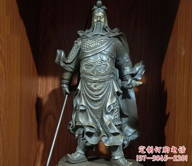 内蒙古铜雕关公人物雕塑