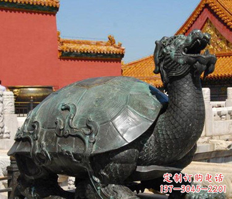内蒙古铜雕广场龙龟动物雕塑