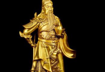 内蒙古关公铜雕，传承古典传统