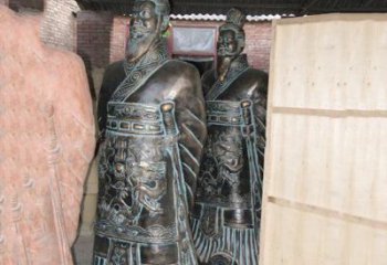 内蒙古珍贵的秦始皇青铜雕像