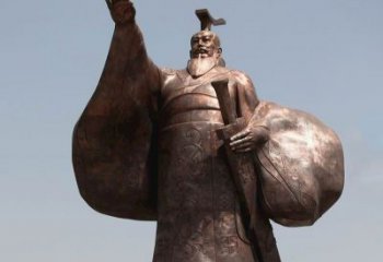 内蒙古秦始皇铜雕精美塑像，让历史回溯至您身边