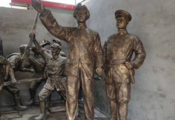 内蒙古青年时期毛主席铜雕，纪念未来的英雄