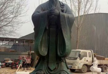 内蒙古青铜孔子雕塑，传承中华优秀文化