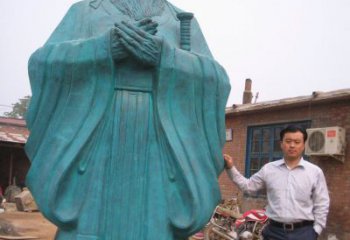 内蒙古来自中国历史的经典孔子雕塑