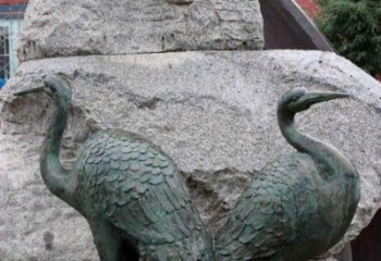 内蒙古青铜仙鹤公园动物雕塑--令人叹为观止的完美艺术品