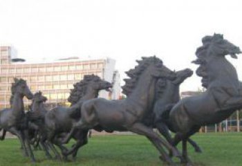 内蒙古群马公园动物铜雕，让艺术描绘你的故事