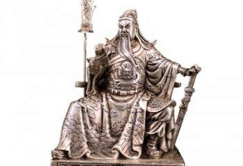 内蒙古体现英雄风范的关公雕塑