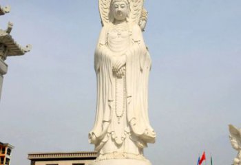 内蒙古中领雕塑：观音三面佛像雕塑