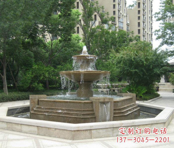 内蒙古小区景观大型喷泉石雕 (7)