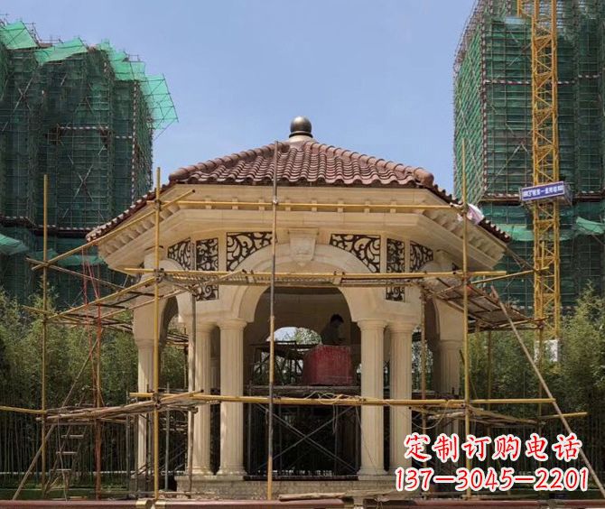 内蒙古小区景观欧式凉亭石雕