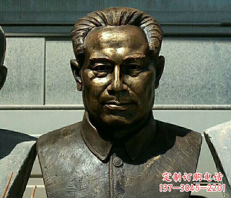 内蒙古校园周恩来胸像铜雕