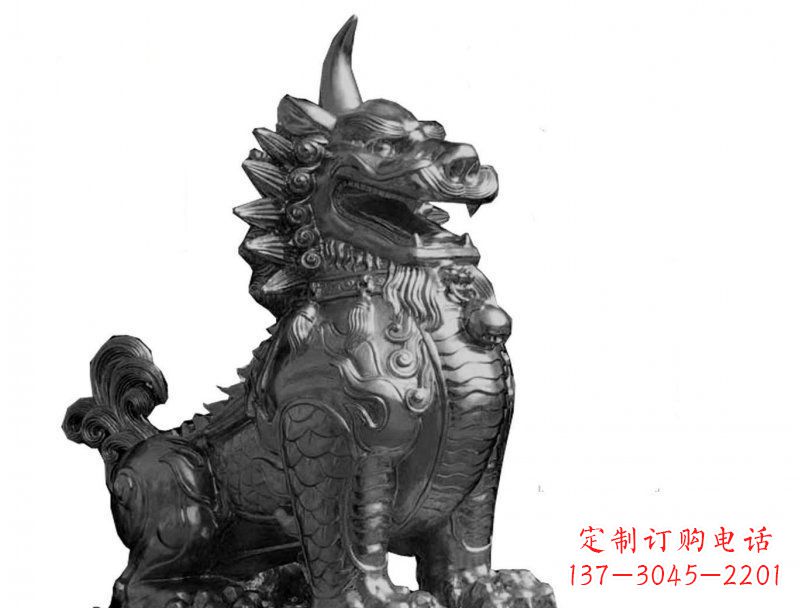 内蒙古獬豸法院景观铜雕