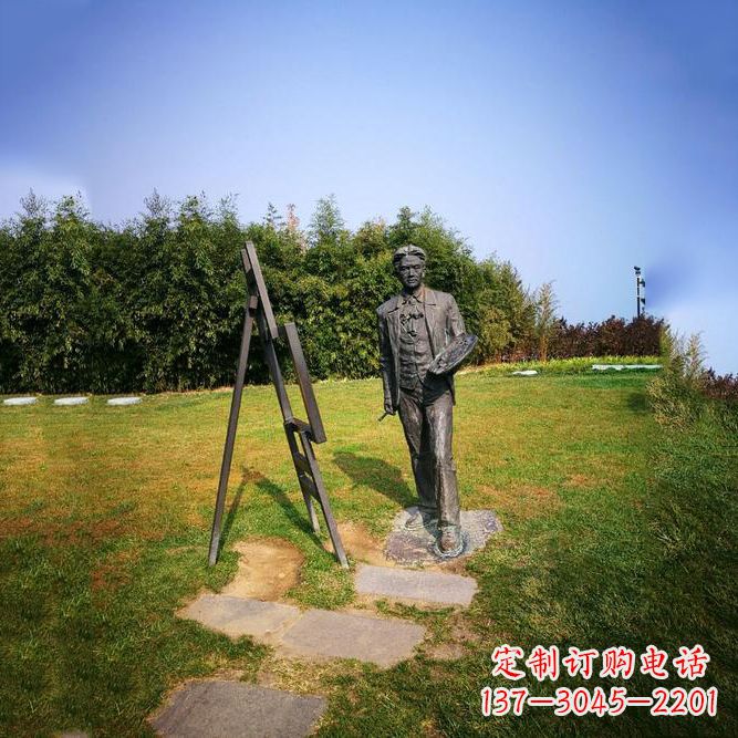 内蒙古徐悲鸿城市雕塑公园铜雕像