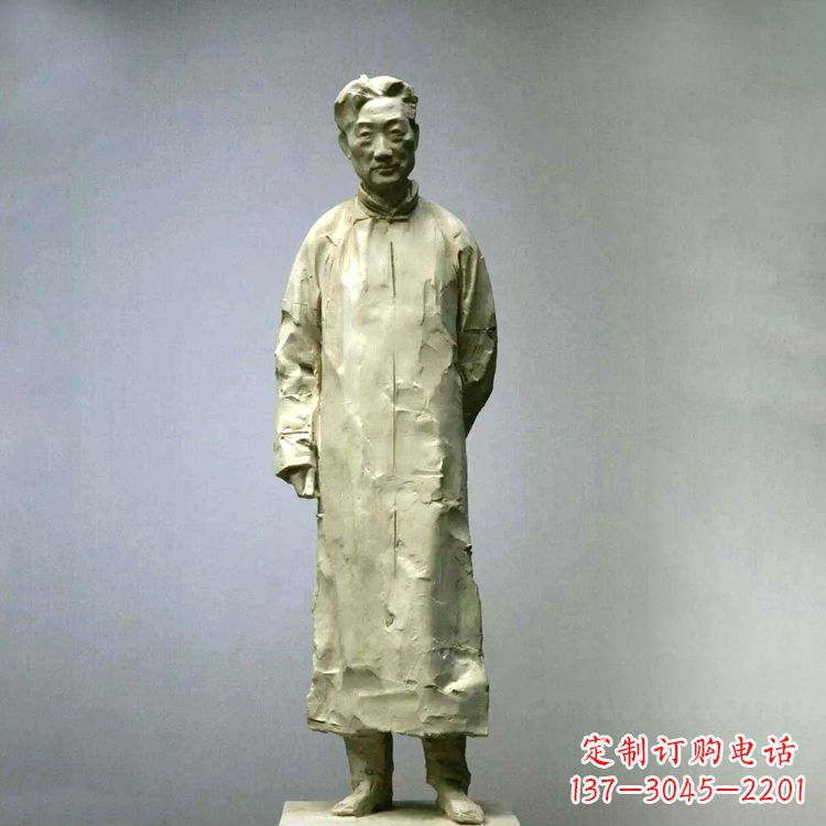 内蒙古徐悲鸿雕塑像石雕历史名人雕像