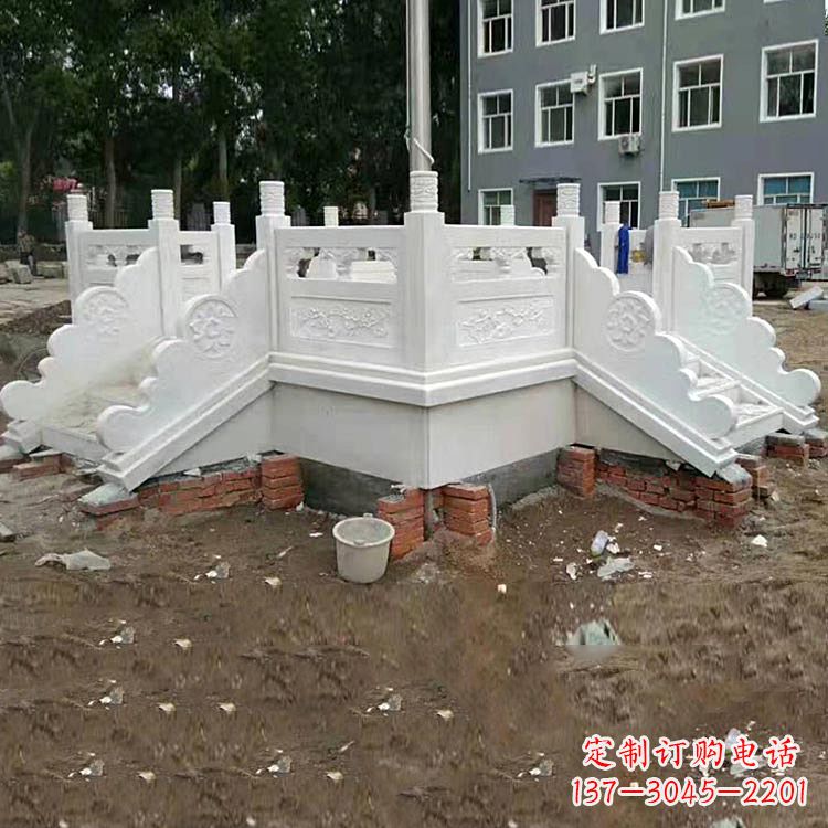 内蒙古学校汉白玉升旗台石雕